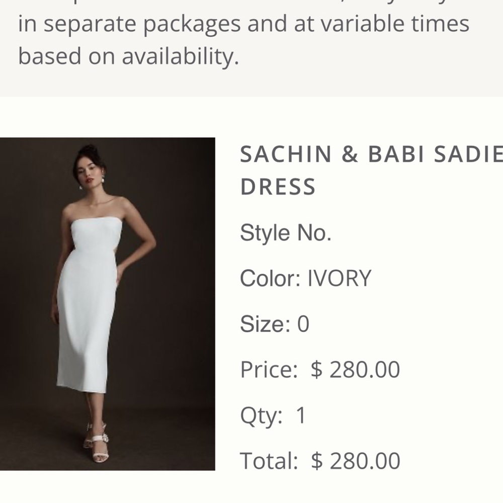 Sachin and Babi Sadie Dress BHLDN - Picture 4 of 4
